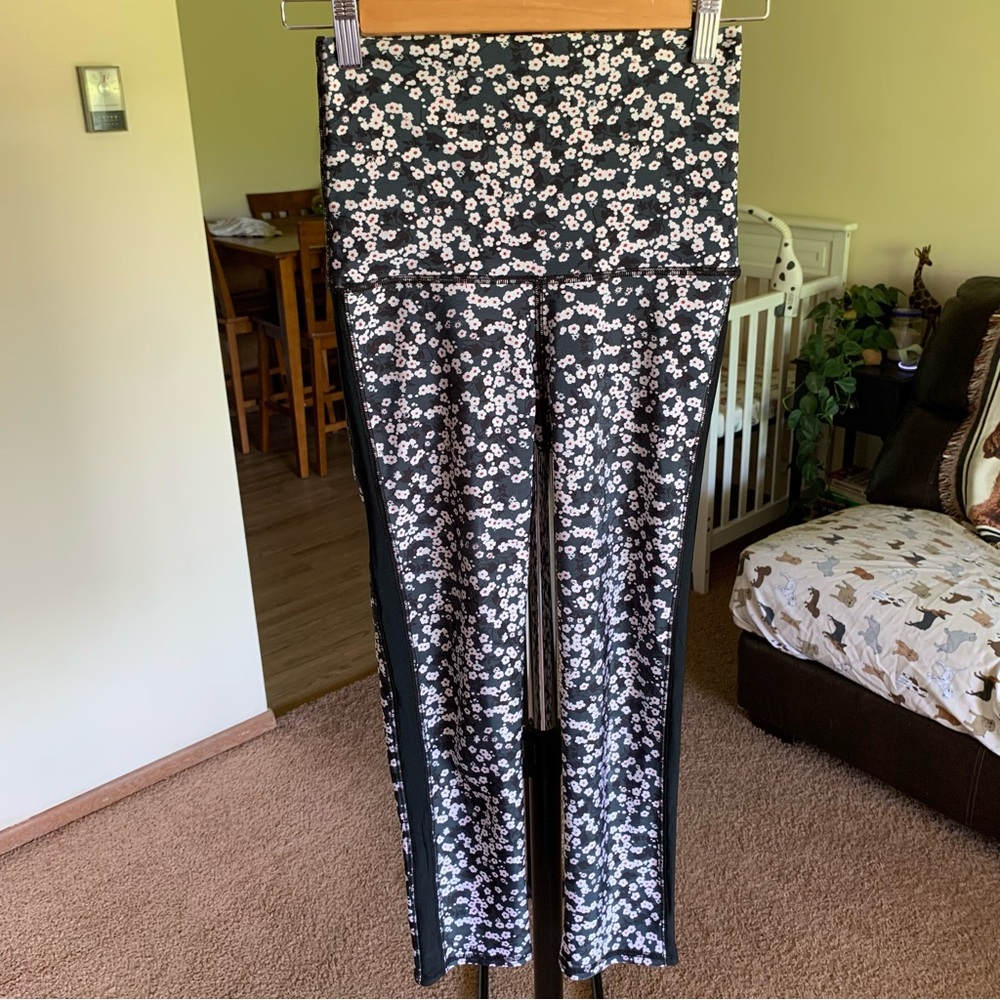 Emily Hsu Floral Print Leggings Small